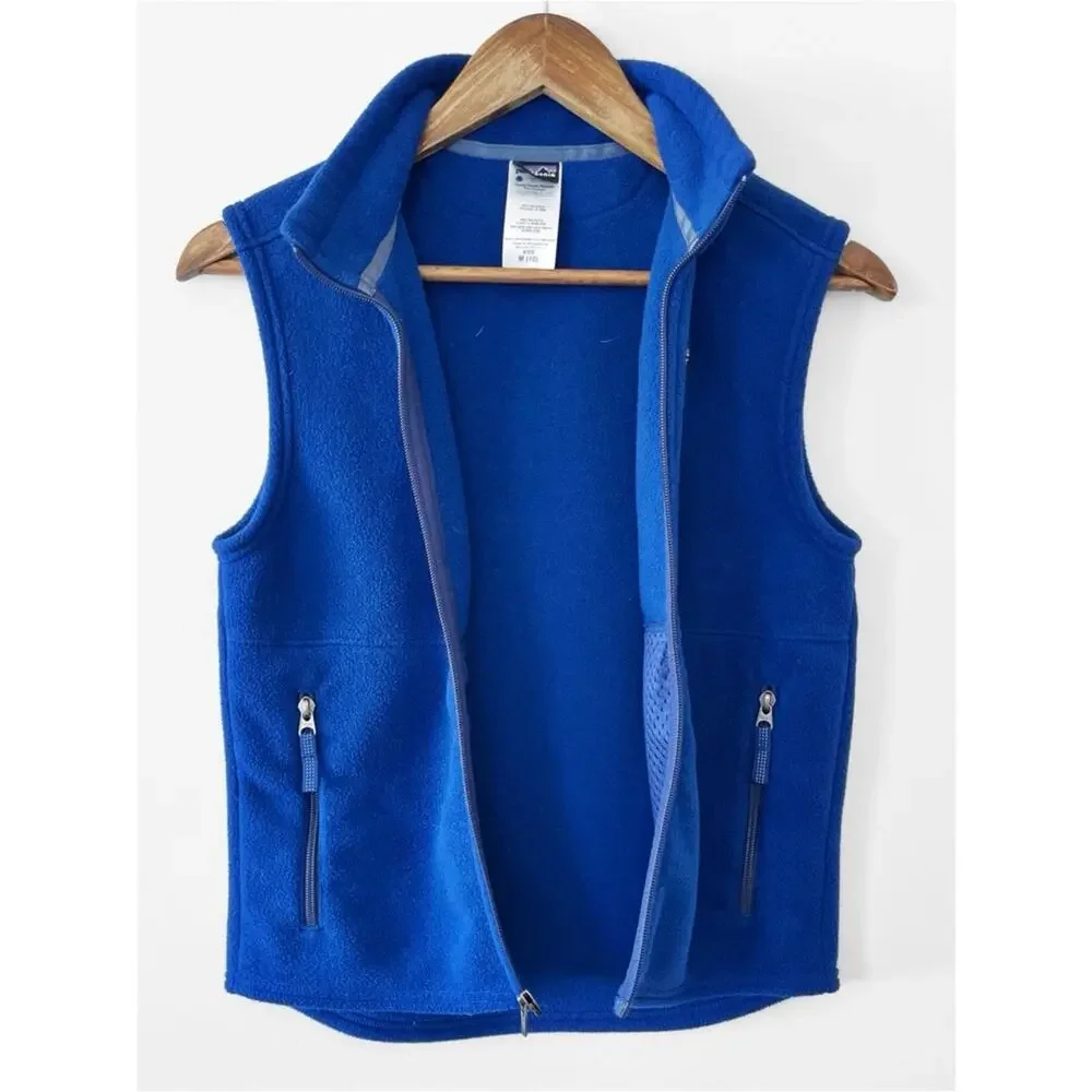 Patagonia Kids Blue Synchilla Fleece Vest Size 10 EUC